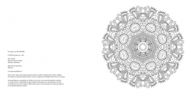 Mindful mandala kleurboek - Afbeelding 3