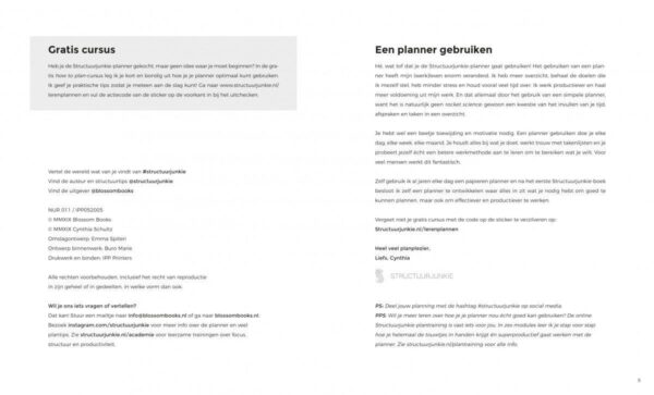 Structuurjunkie Planner (klein) - Blauw - Afbeelding 4