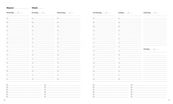 Structuurjunkie Planner (klein) - Blauw - Afbeelding 7