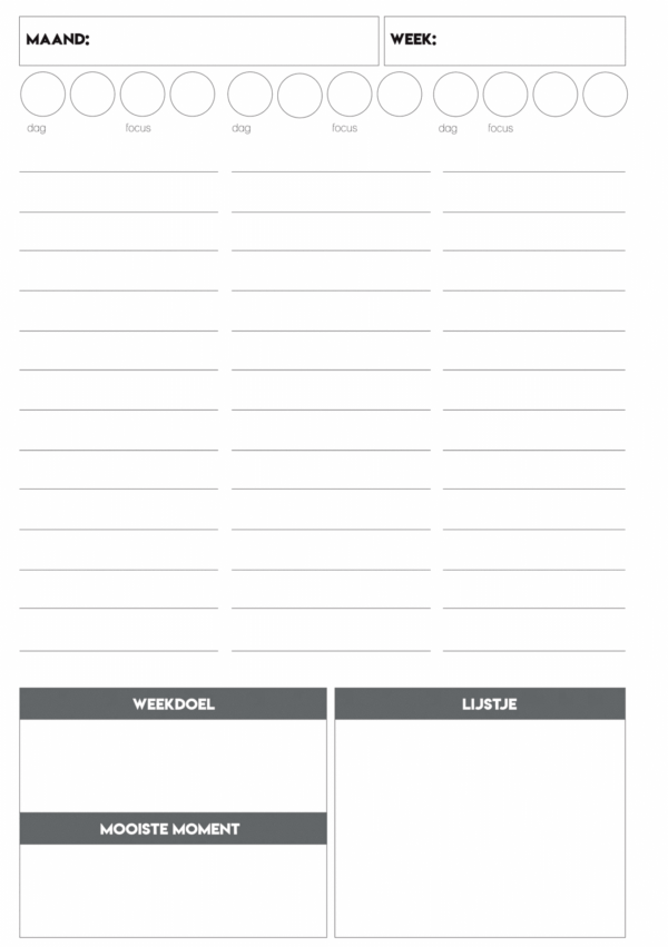 Studio Ins & Outs Planner A5 - Okergeel - Afbeelding 9