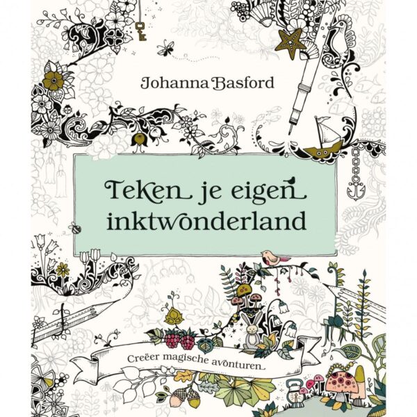 Teken je eigen inktwonderland kleurboek