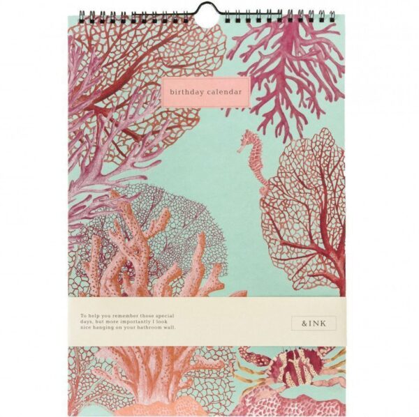 &INK Birthday calender - Aqua