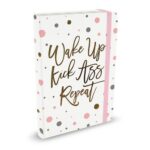 Peter Pauper Notitieboek Wake up. Kick ass. Repeat. - A5 (mid size)