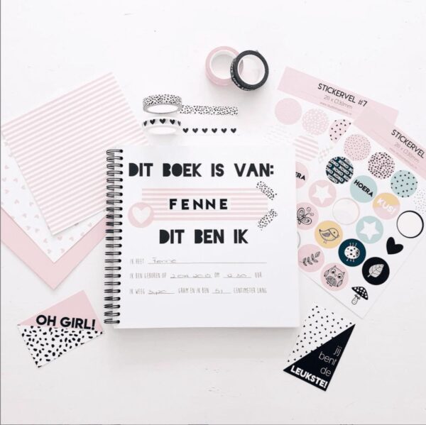 Studio Ins & Outs Fancy achtergronden #3 - Roze - Afbeelding 2
