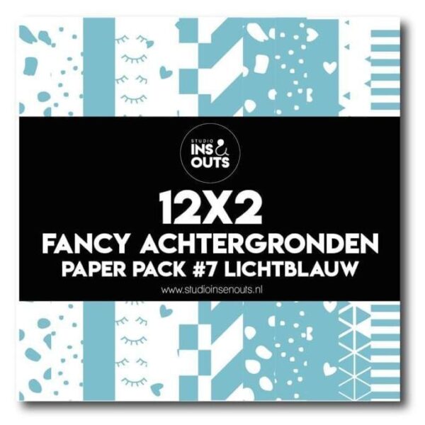 Studio Ins & Outs Fancy achtergronden #7 - Lichtblauw