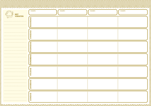 Mama Baas Familie weekplanner - Afbeelding 10