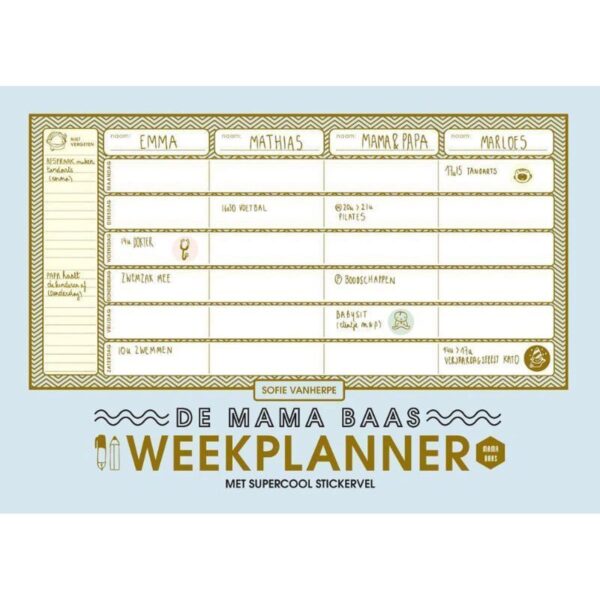 Mama Baas Familie weekplanner