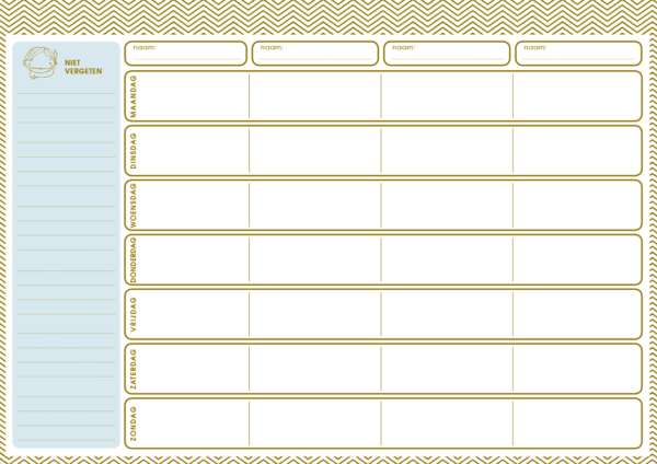 Mama Baas Familie weekplanner - Afbeelding 11