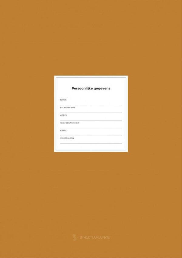 Structuurjunkie Planner (A4) - Blauw - Afbeelding 2