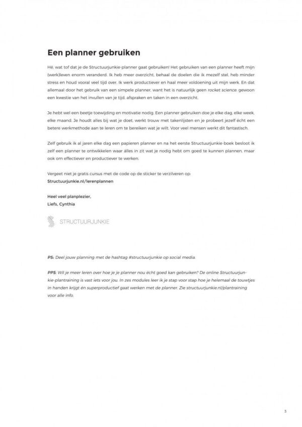 Structuurjunkie Planner (A4) - Blauw - Afbeelding 4
