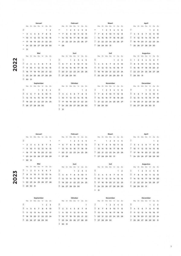 Structuurjunkie Planner (A4) - Blauw - Afbeelding 7