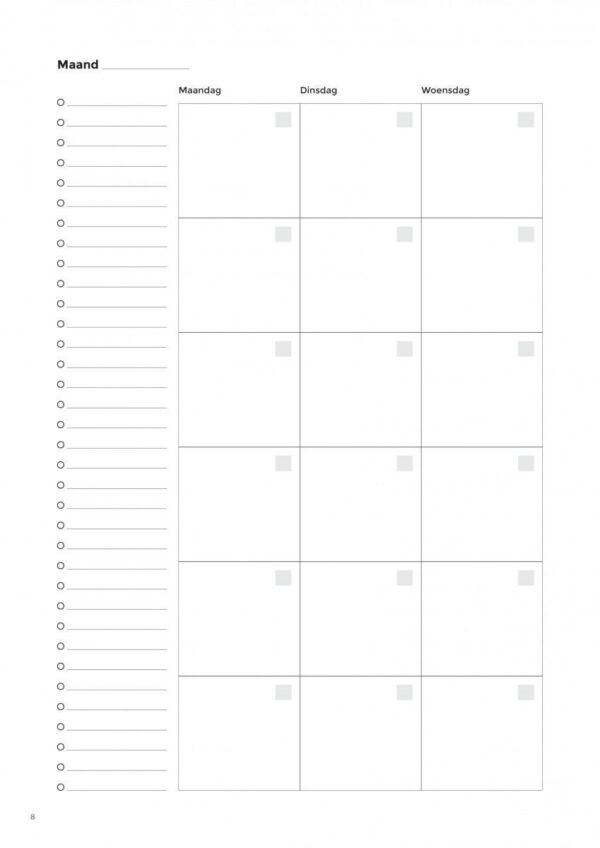 Structuurjunkie Planner (A4) - Blauw - Afbeelding 9