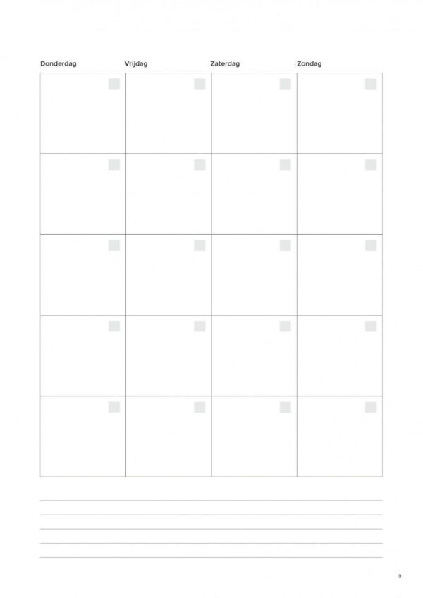 Structuurjunkie Planner (A4) - Blauw - Afbeelding 8