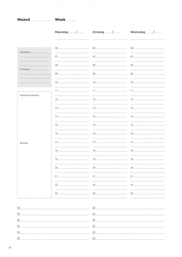 Structuurjunkie Planner (A4) - Blauw - Afbeelding 11