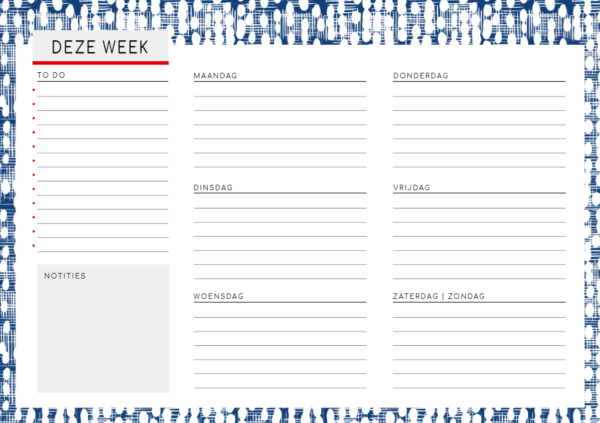 Weekplanner - Business - Afbeelding 2