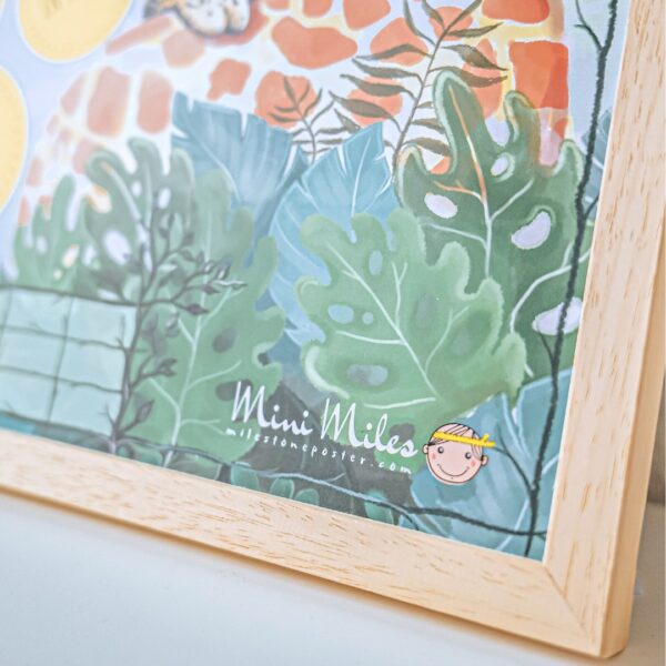 Mini Miles Milestone krasposter A2 - Jungle green - Afbeelding 10