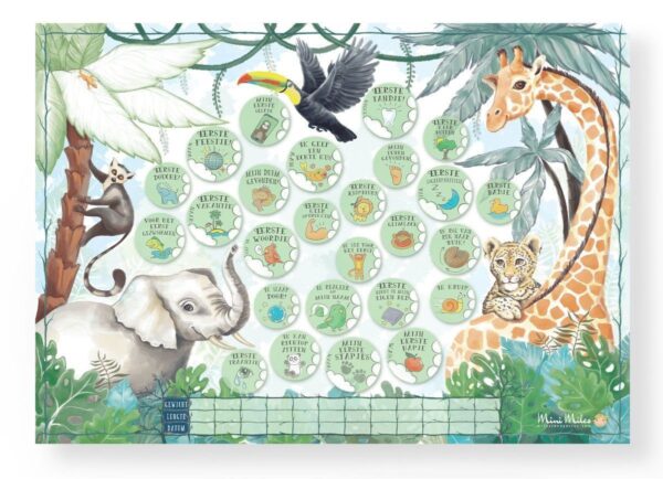 Mini Miles Milestone krasposter A2 - Jungle green - Afbeelding 7