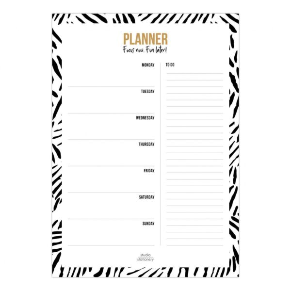Studio Stationery Weekplanner A4 Leaves
