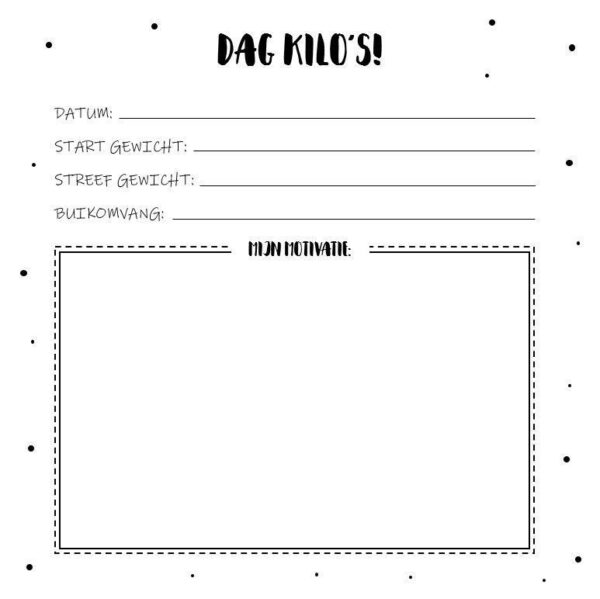 SilliBeads Dag kilo's afslankdagboek - Afbeelding 4