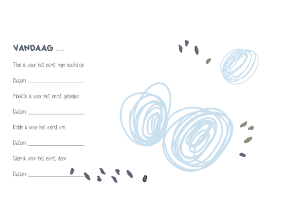 JEP! Kids Babyboek - Oudblauw - Afbeelding 9
