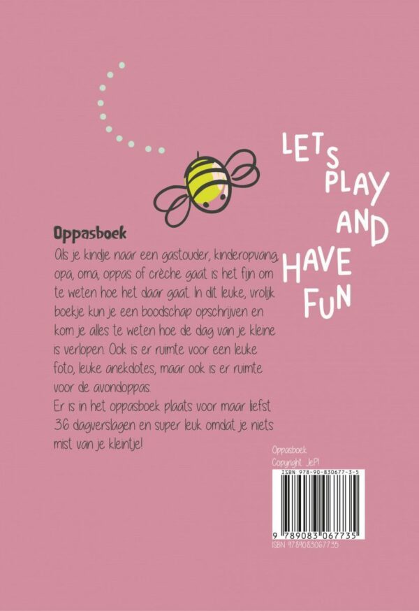 JEP! Kids Oppasboek - Indian roze - Afbeelding 12