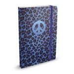 Cedon Notitieboek Metallic Peace Blue met dots - A5
