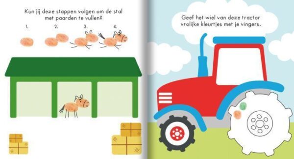 Op de boerderij – Vingerafdrukken knutselboek - Afbeelding 5