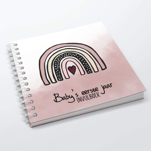 SilliBeads Baby's eerste jaar invulboek - Roze