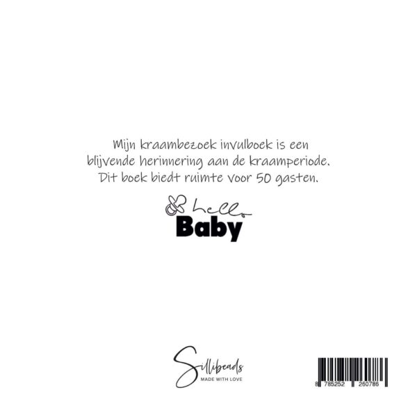 SilliBeads Het Kraambezoek invulboekje - Zwart-wit - Afbeelding 12