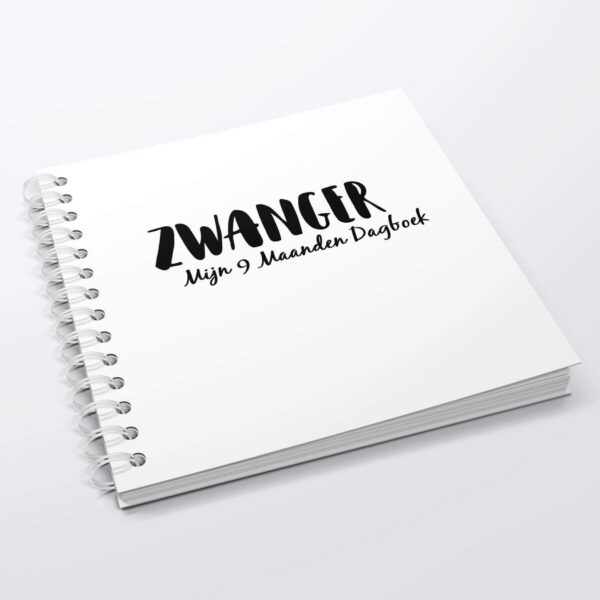 SilliBeads Mijn 9 maanden dagboek - Zwart-wit
