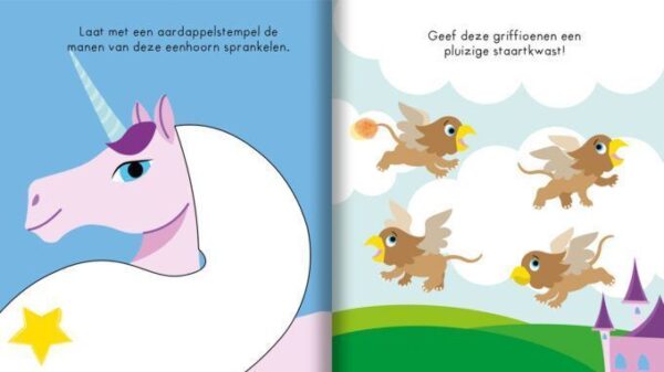 Unicorn – Vingerafdrukken knutselboek - Afbeelding 4