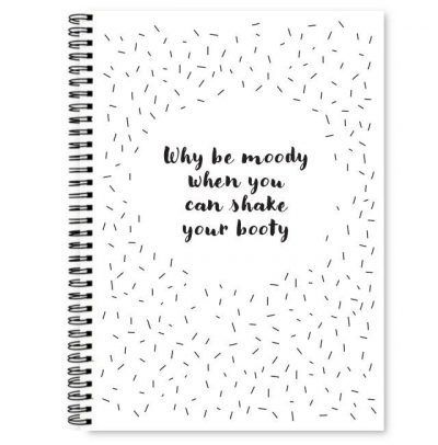 Fyllbooks Notitieboek ‘Why be moody’ – A4 Cadeauboeken
