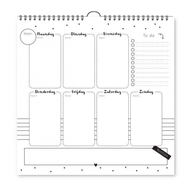 Fyllbooks Ophangbare weekplanner - Afbeelding 2