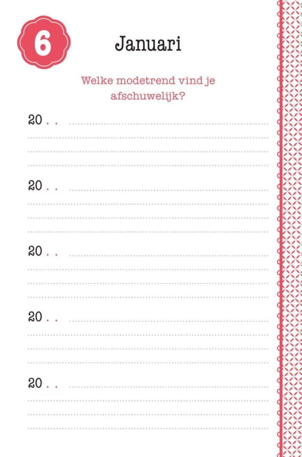 Een vraag per dag - Dagboek voor 5 jaar - Afbeelding 8