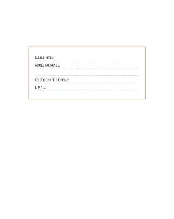 Adresboek Dark Blue - A5 - Afbeelding 2