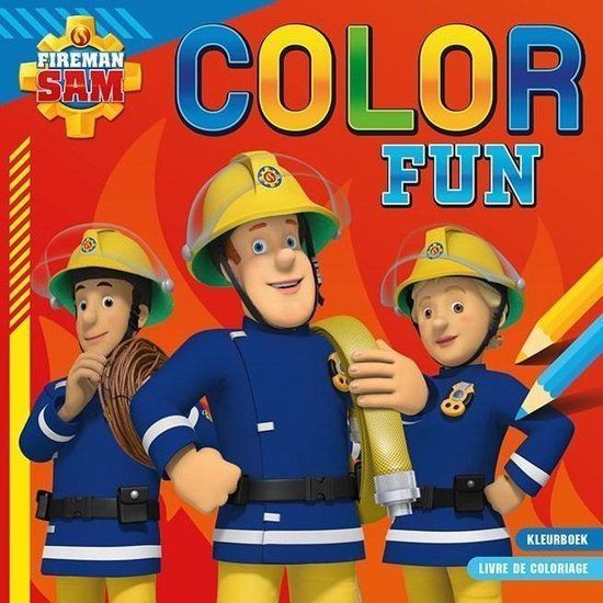 Invloed pakket Vertrek Color Fun - Brandweerman Sam - Kleurboek Kopen? ⋆ Invulboekjes.nl