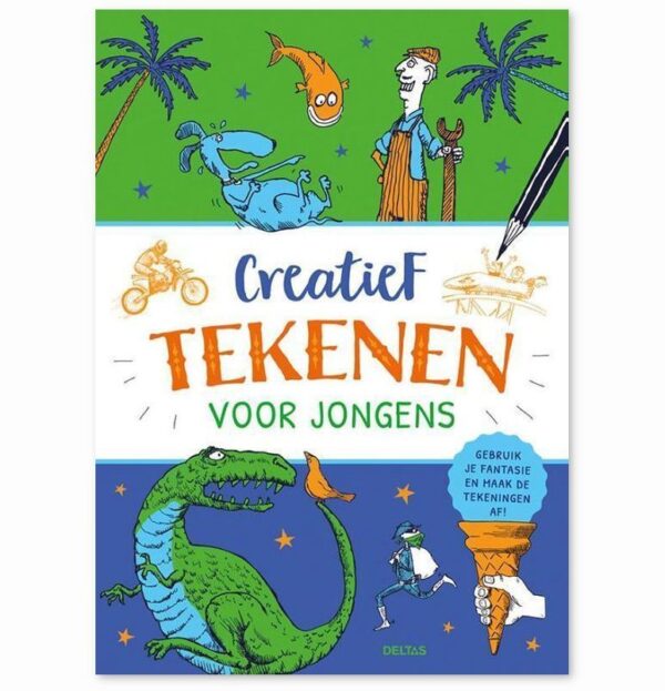 Creatief tekenen voor jongens - Tekenboek