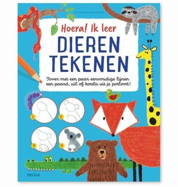 Hoera! Ik leer dieren tekenen - Kinder tekenboek