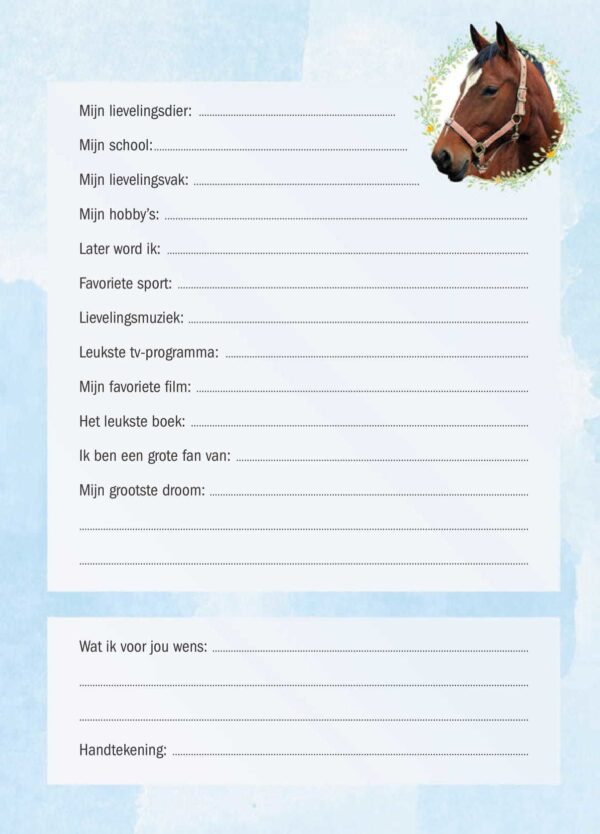 Ik hou van paarden vriendenboekje - Afbeelding 7