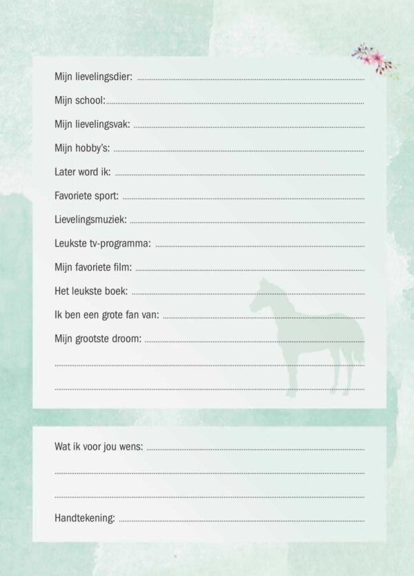 Ik hou van paarden vriendenboekje - Afbeelding 9