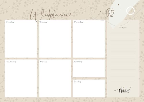 Maan Amsterdam Weekplanner Eclipse - A4 - Incl. stickervel - Afbeelding 7