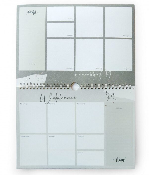 Maan Amsterdam Weekplanner Eclipse - A4 - Incl. stickervel - Afbeelding 2