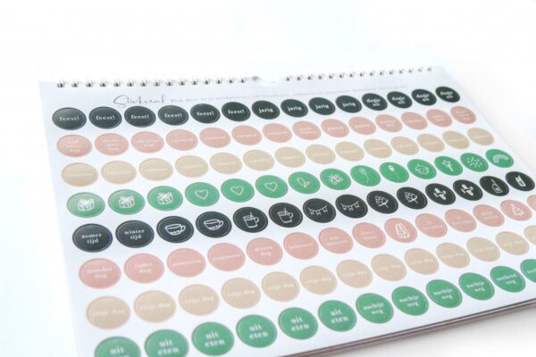 Maan Amsterdam Weekplanner Eclipse - A4 - Incl. stickervel - Afbeelding 5