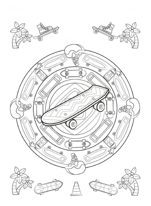 Mandala kleurboek - Kleurpret voor jongens - Afbeelding 5