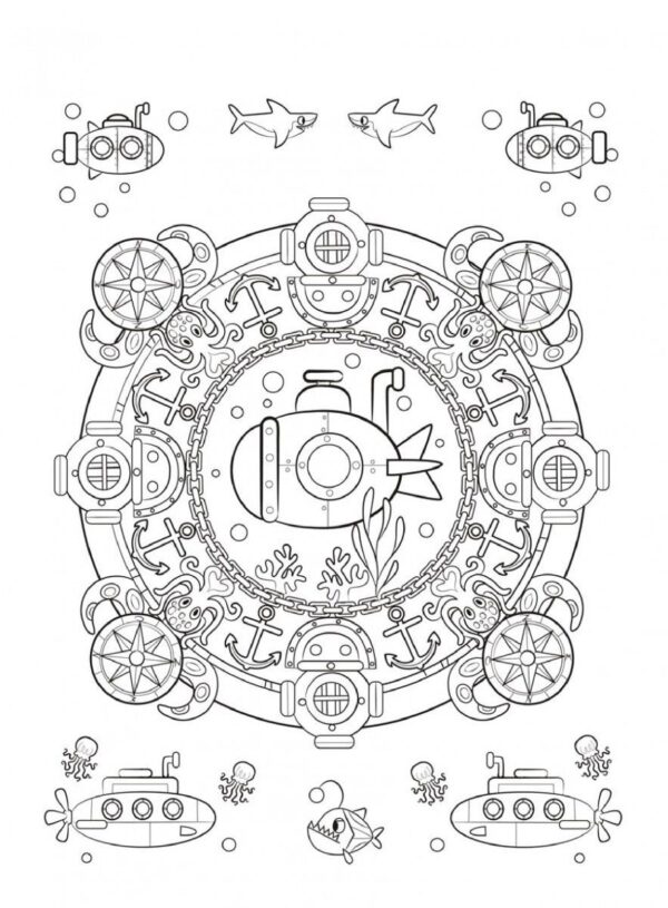Mandala kleurboek - Kleurpret voor jongens - Afbeelding 7