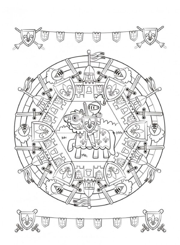 Mandala kleurboek - Kleurpret voor jongens - Afbeelding 2