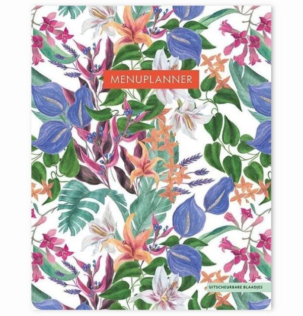 Menuplanner Tropical Flowers - A5