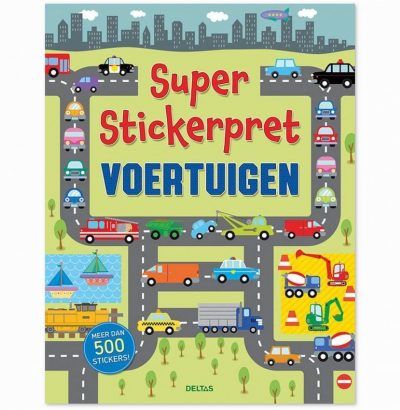 Super Stickerpret – Voertuigen Kinderstickers