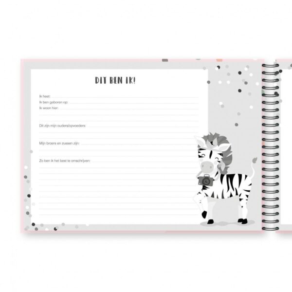 Tante Kaartje Schoolfotoboek - Roze - Afbeelding 3
