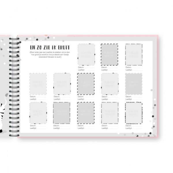 Tante Kaartje Schoolfotoboek - Roze - Afbeelding 4
